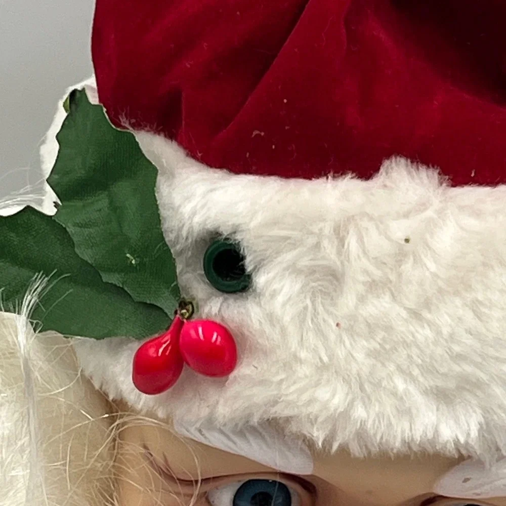 Santa Claus Head Only Vintage Style 9 inch